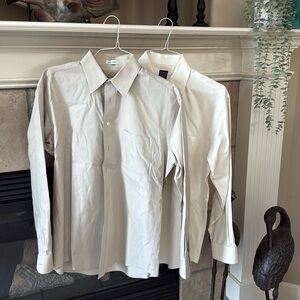 2 Joseph & Feiss men’s button up long sleeve shirts